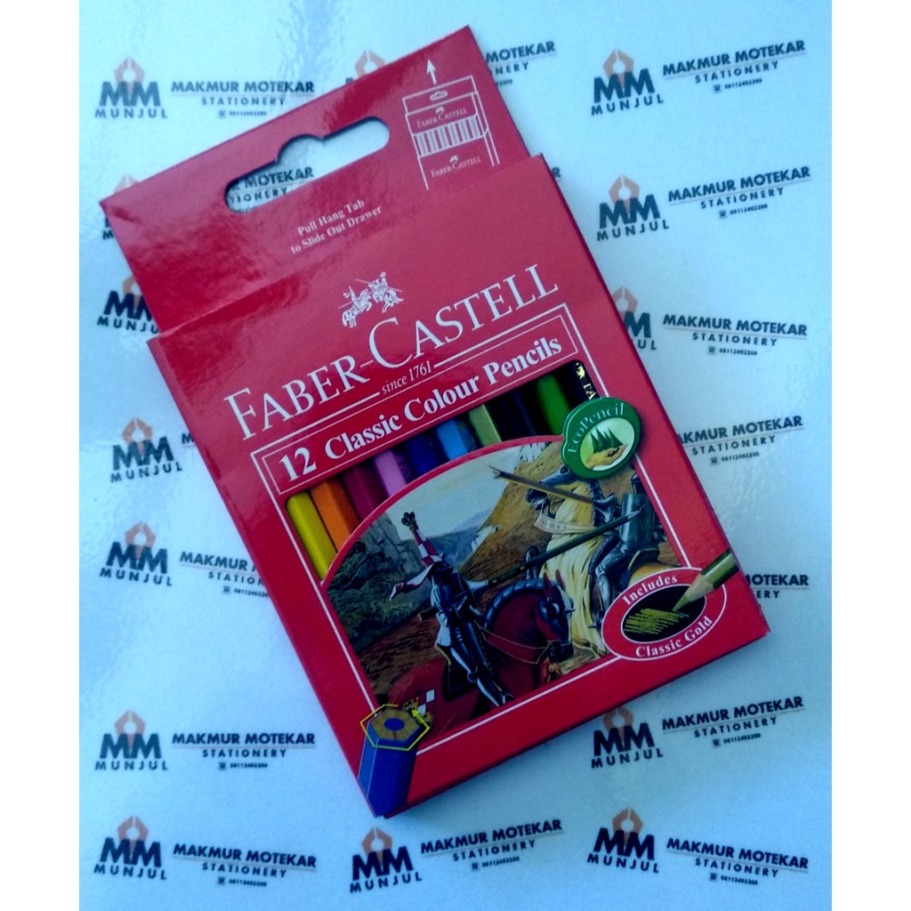 

PENSIL WARNA FABER CASTELL 12 WARNA PENDEK