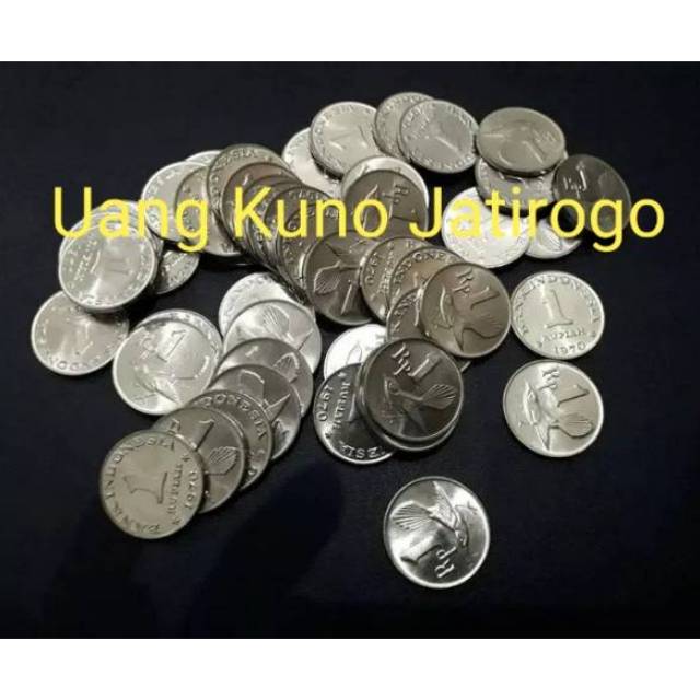 Uang Kuno / Lama 1 Rupiah Tahun 1970 / Asli Uang Kuno Indonesia