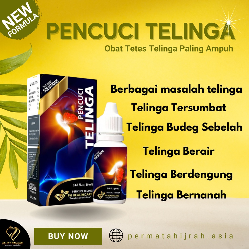 PALING AMPUH Ready stok Obat Telinga Bernanah,Telinga Berair, Infeksi Telinga-Kemasan Baru Promo Ray