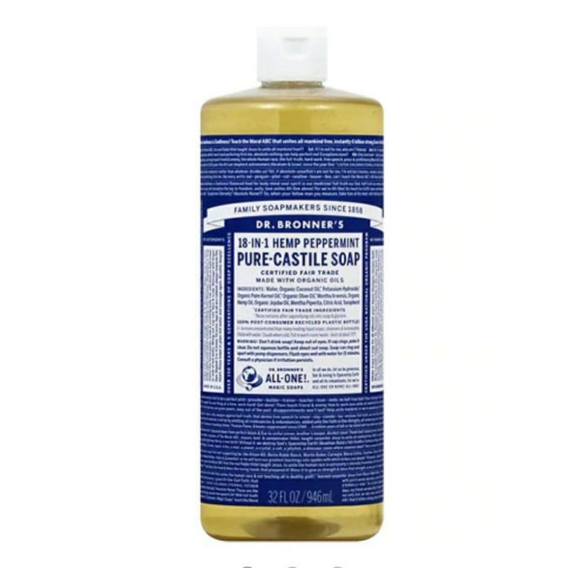 Dr. Bronner's
Pure-Castile Liquid Soap

Peppermint

