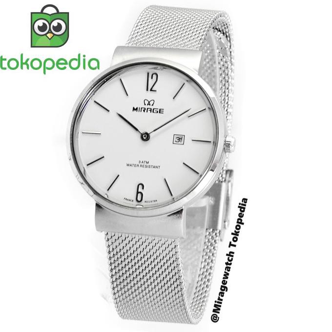 Terbaru Jam Tangan Wanita Mirage Pasir Dw 8624 Silver Pp