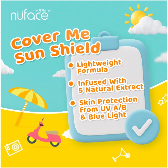 NUFACE Cover Me Sun Shield Sunscreen Wajah 3 Variant