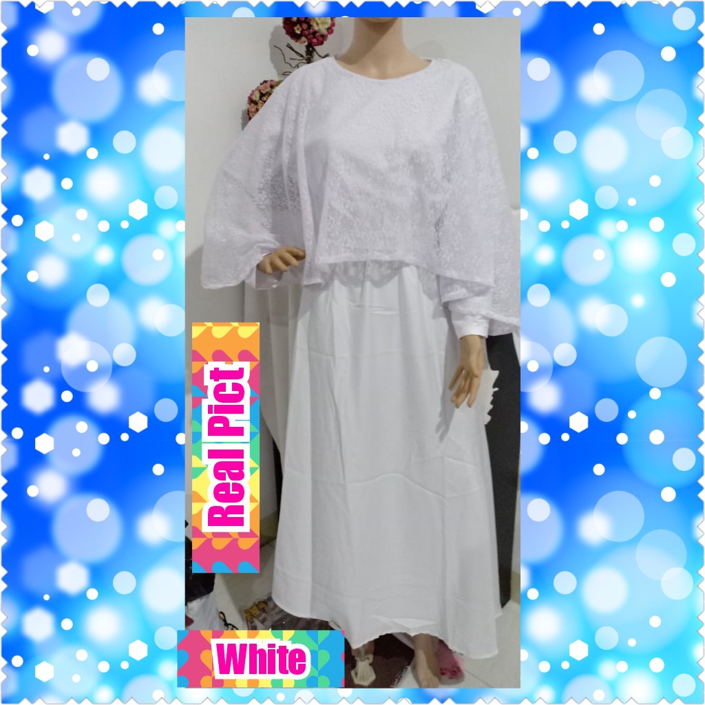 OLIVIA SYARI / WHITE /NAVY / MAROON TERMURAH TERPOPULER/GAMIS/TERMURAH