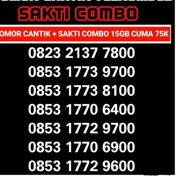 Yukie Nomor Cantik Simpati Sakti Combo 15gb 75k Perdana Nomer