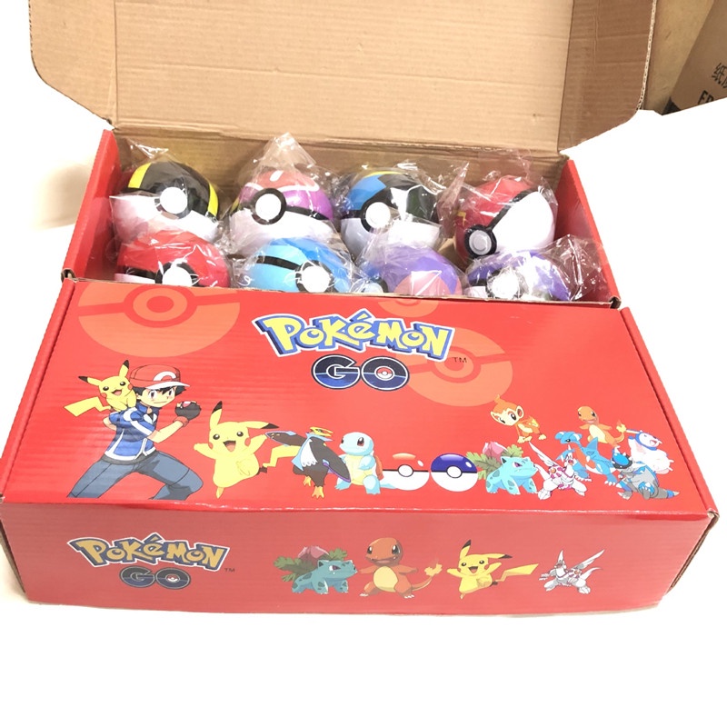 8pcs / Set Action Figure Pokemon Pokeball Monster Bahan PVC Dengan Kotak Original Untuk Hadiah Ulang Tahun Anak