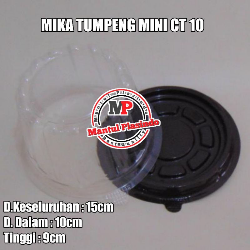 isi 10set Mika Tumpeng CT 10 / Mika Bulat Tumini 10Cm