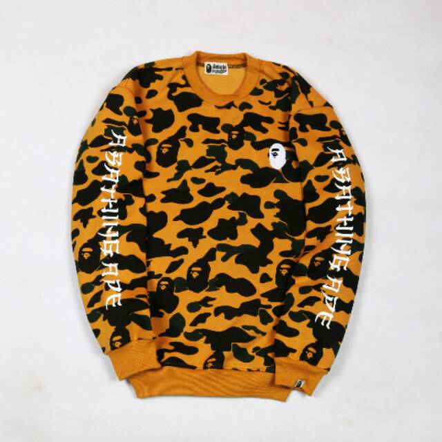 Crewneck a bathing ape yellow