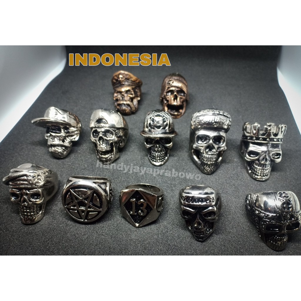 Ring skull ASLI Cincin tengkorak ghotic