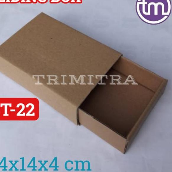 

⅍ KOTAK ST-22 KARDUS SLIDING KARTON BOX COKLAT AKSESORIS SOUVENIR ☁