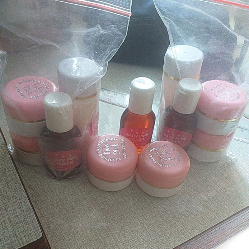 cream baby pink