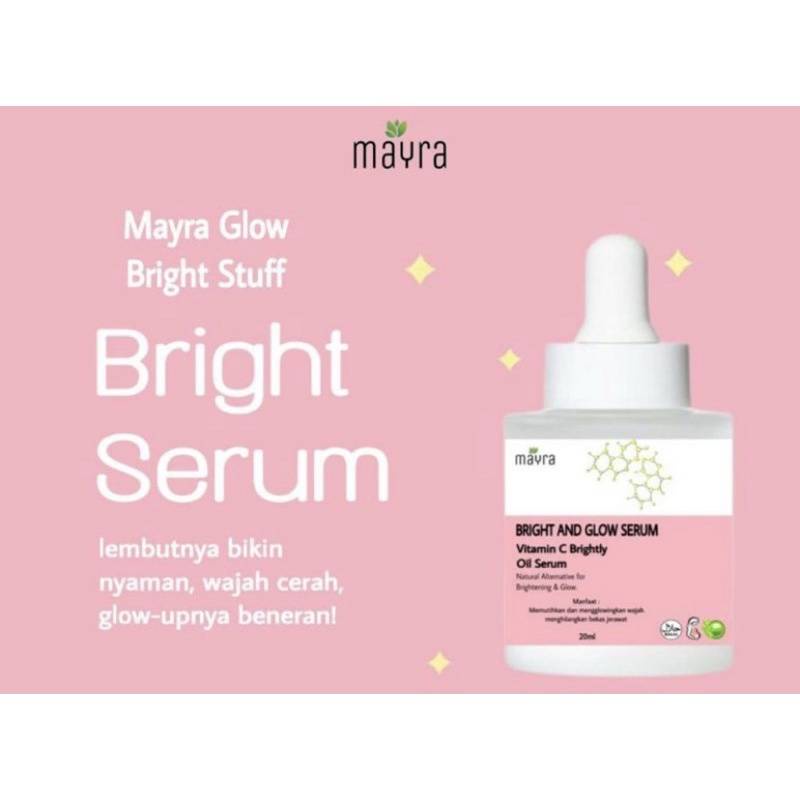 Mayra Serum Wajah Bright and Glow Vitamin C - Mayraorganik Essence Wajah - Viral Tik Tok