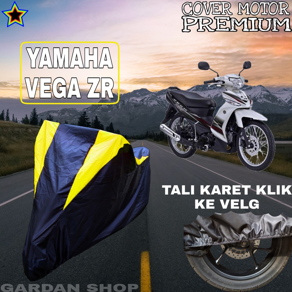 Sarung Motor YAMAHA VEGA ZR Hihat Kuning Penutup Pelindung Motor Yamaha Vega PREMIUM