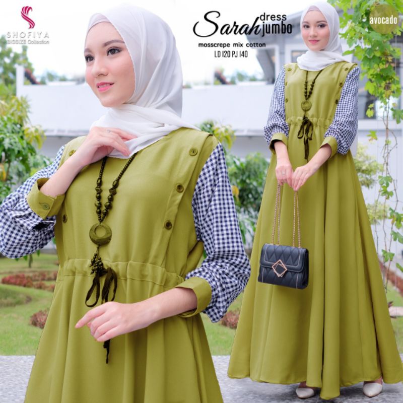 Sarah Dress Jumbo by Shofiya / Dress Jumbo / Gamis Jumbo