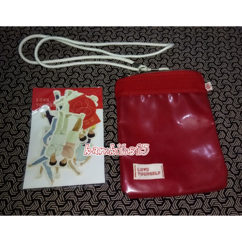 TAS BTS J-HOPE LOVE YOURSELF TOUR & STICKER