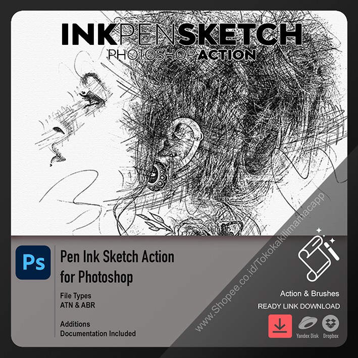 

Pen Ink Action for Photoshop