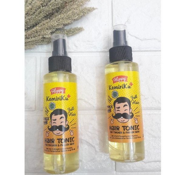 [COD] Tonik Kemiri Perawatan Kulit Kepala Penyubur Rambut Hingga ke Akar dengan Antioksidan - Happy Kemiriku Hair Tonic 125 ML