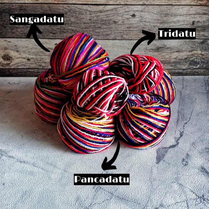 Benang Gulungan Pancadatu / Bahan Gelang Pancadatu / Benang Pancadatu / Gelang Khas Bali / Bahan Benang Tridatu /Craft Dewata