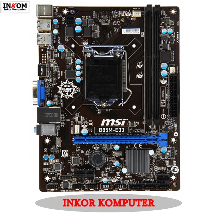 Mainboard Motherboard Mobo B85 Intel LGA1150 MSI Onboard