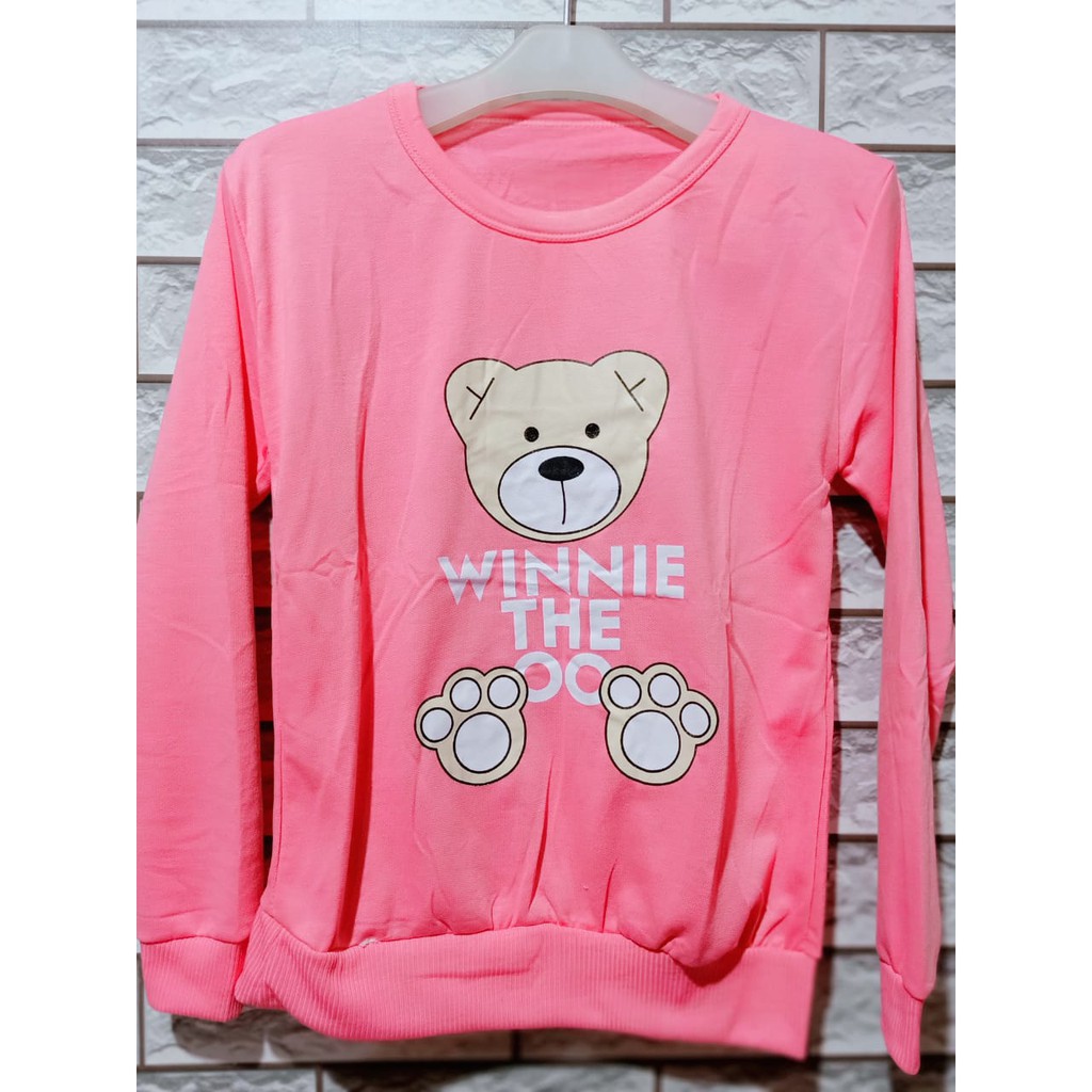 LEANA58 sweater wanita the pooh