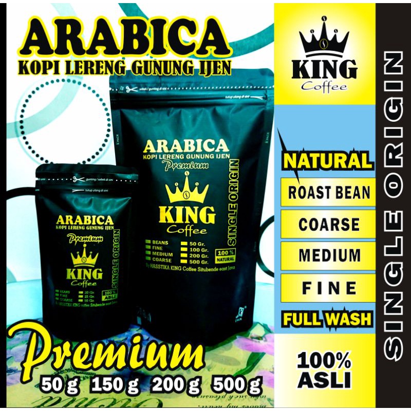 

King Coffee kopi arabika premium 50 gram 200 gram 500 gram asli original harga murah