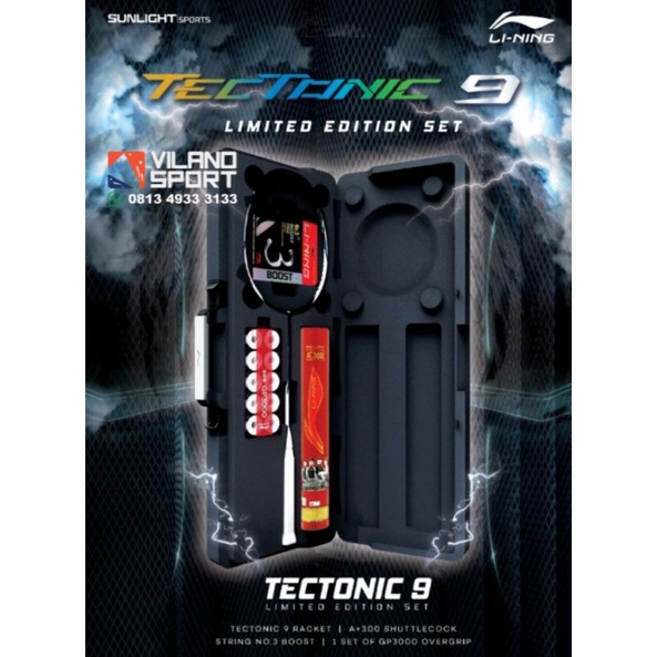 RAKET BADMINTON LINING TECTONIC 9  LIMITED EDITION SET