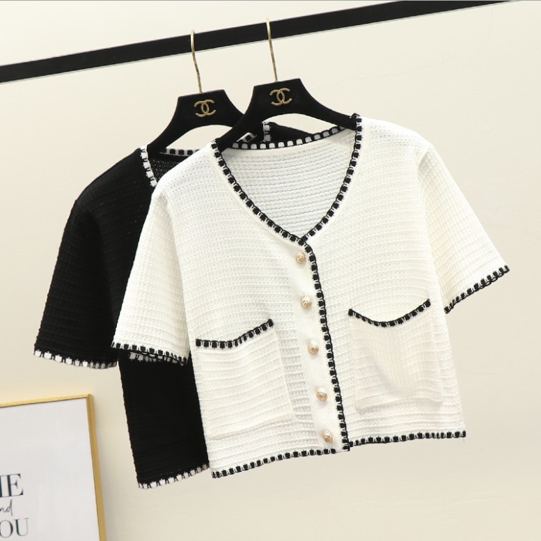T001 - POPPY TOP / BLOUSE WANITA CARDIGAN / OUTER BAJU RAJUT WANITA CARDIGAN PENDEK / KOREAN FASHION