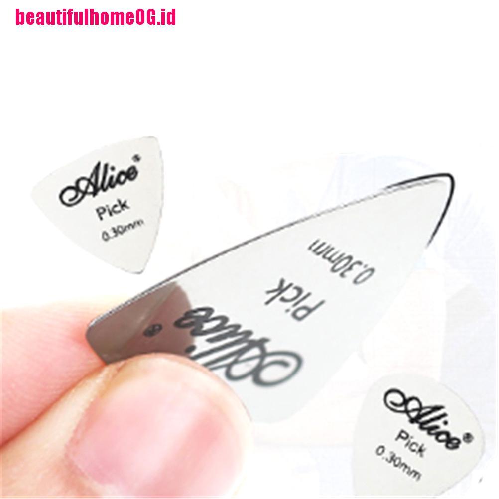 Pick Gitar Bass Ukulele Bahan Logam Tipis 0.3mm