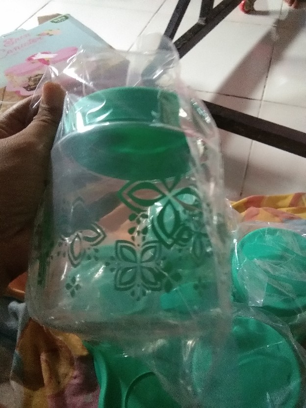 Dusdusan Technoplast Hanna Spin Canister Set Toples Lebaran Cantik Putar