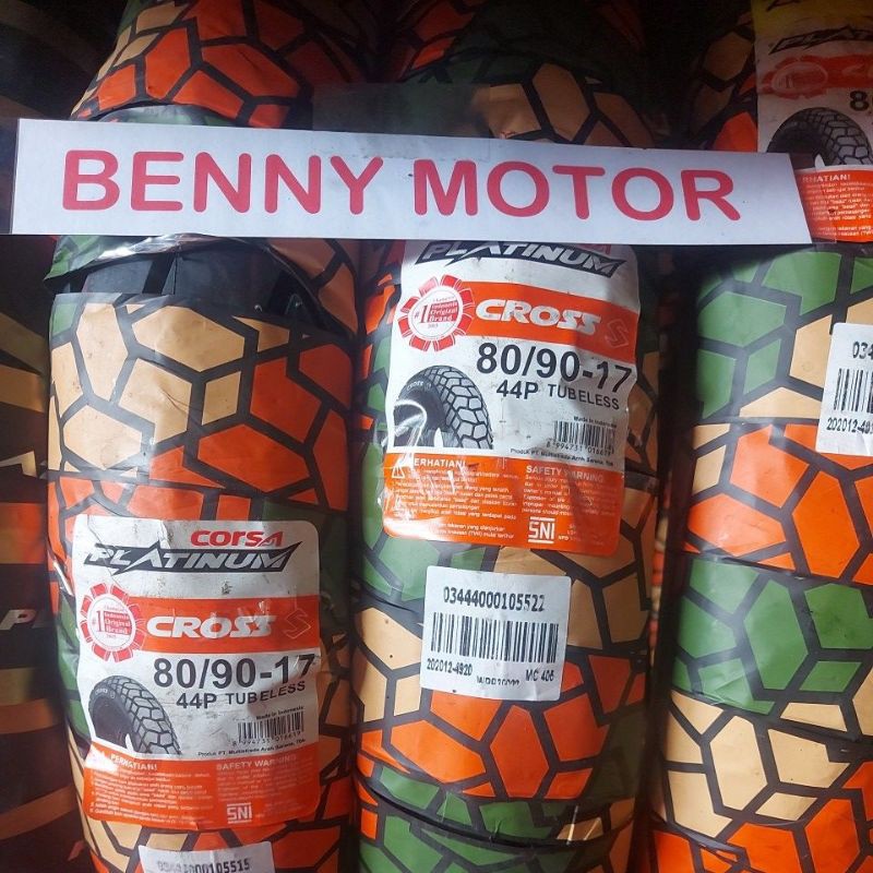 Ban Corsa Cross S 80/90-17 Supra, Revo, Jupiter, Satria FU, Sonic, Bebek Tubles PROMO MURAH