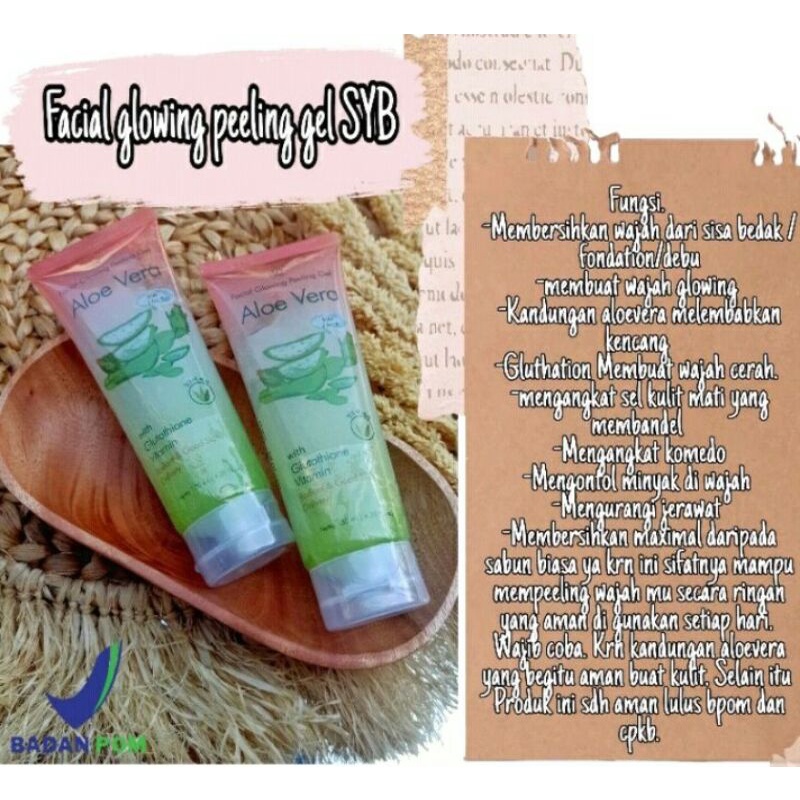 SYB facial glowing peeling gel Aloe Vera