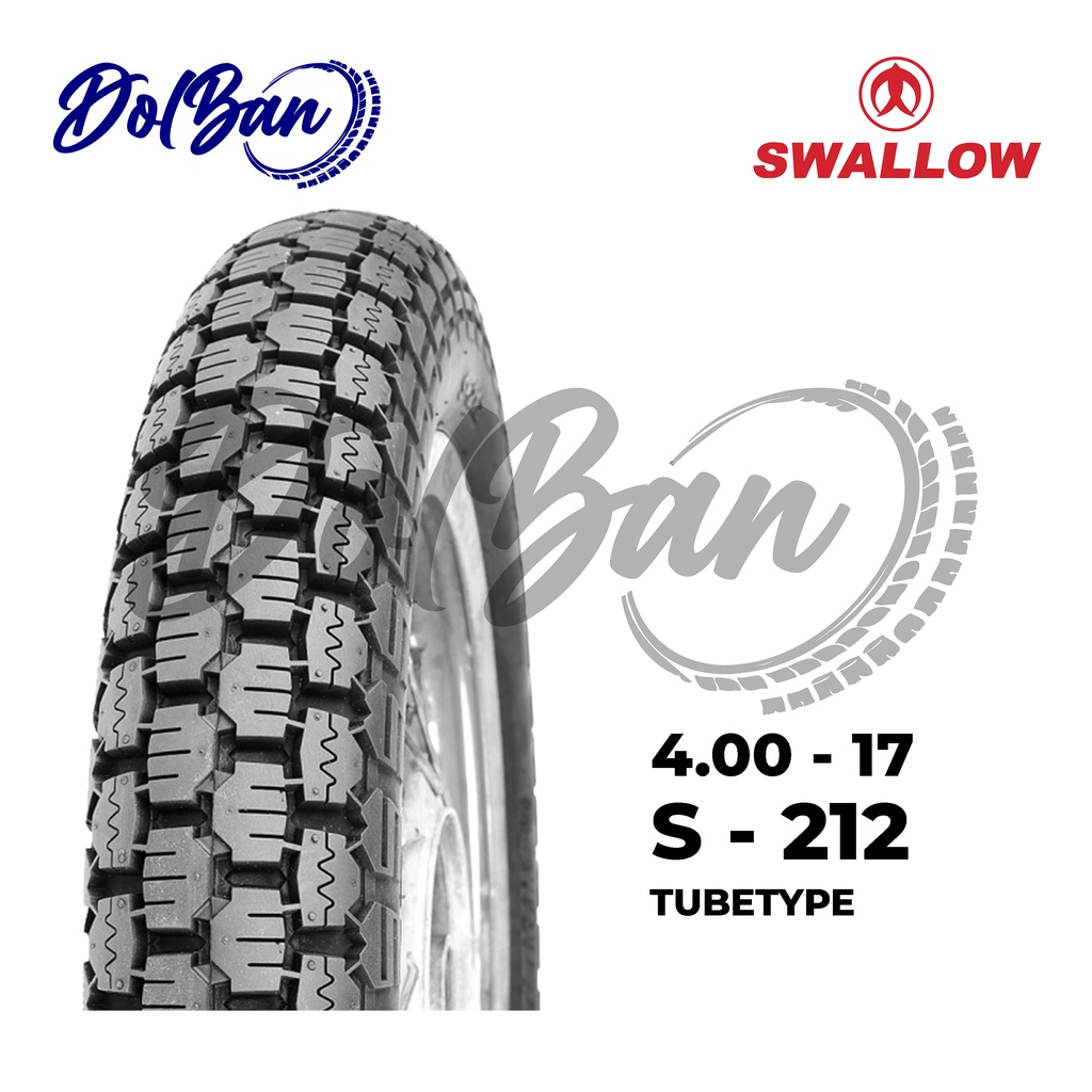 BAN LUAR MOTOR SWALLOW 400-17 RING 17 S-212 WIRO SWALLOW