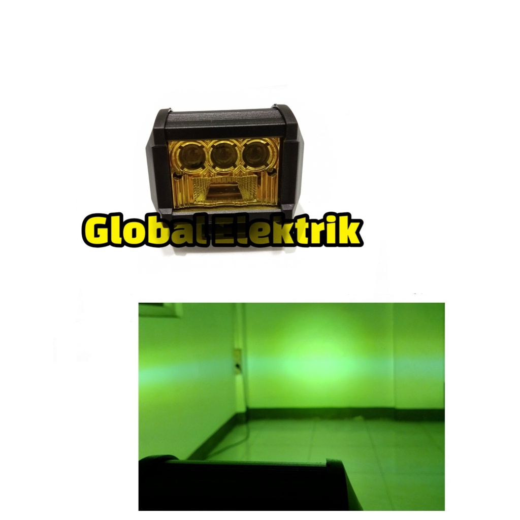 Lampu Tembak Sorot Led 8 Mata Cahaya Kuning Lampu Tembak Sorot Led Motor Mobil