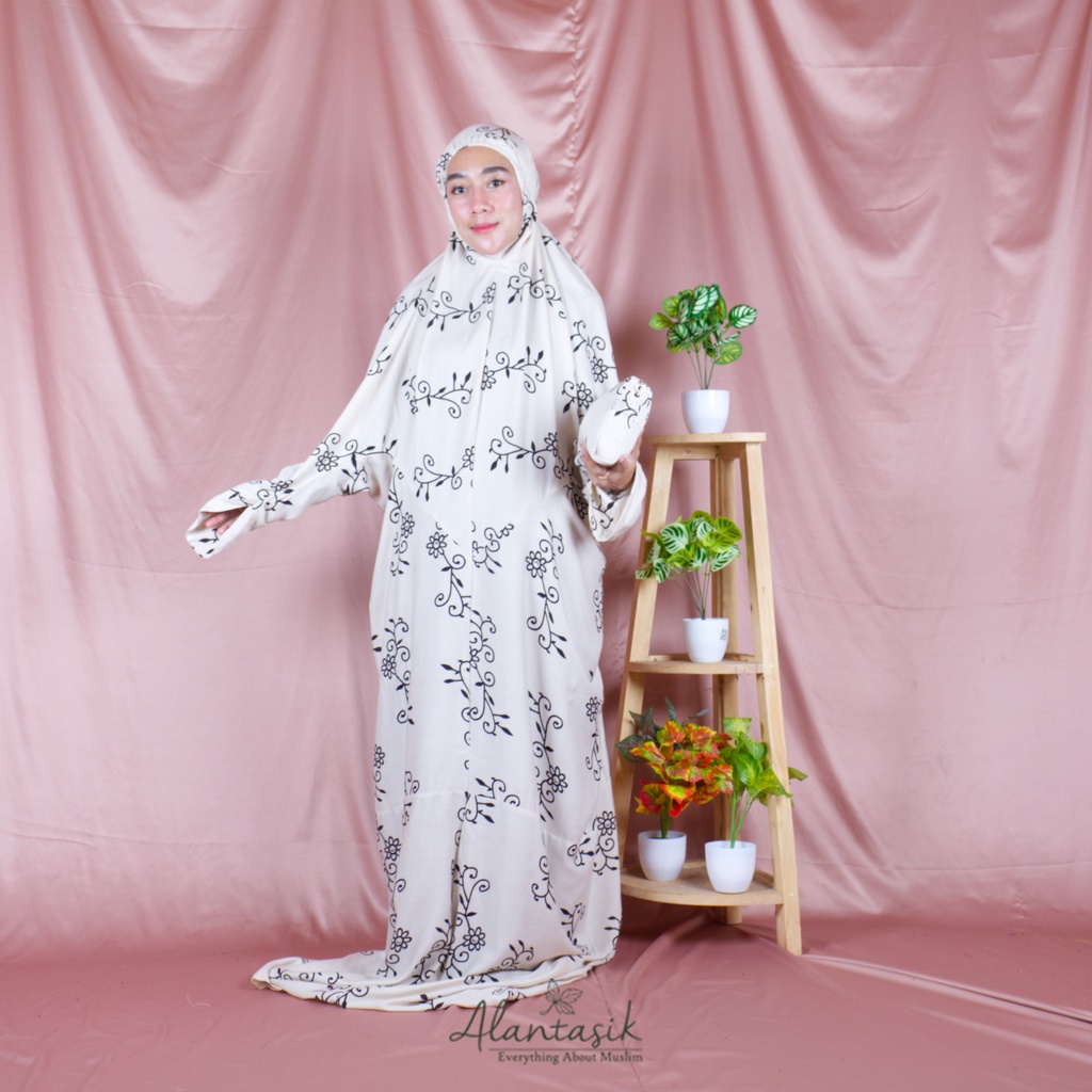 DakonTasik - Mukena Terusan Dewasa jumbo motif bali rayon