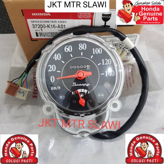 37200-K16-A01 speedometer assy meter assy scoopy f1 2013 - 2014 stater kasar  ori honda ahm asli honda