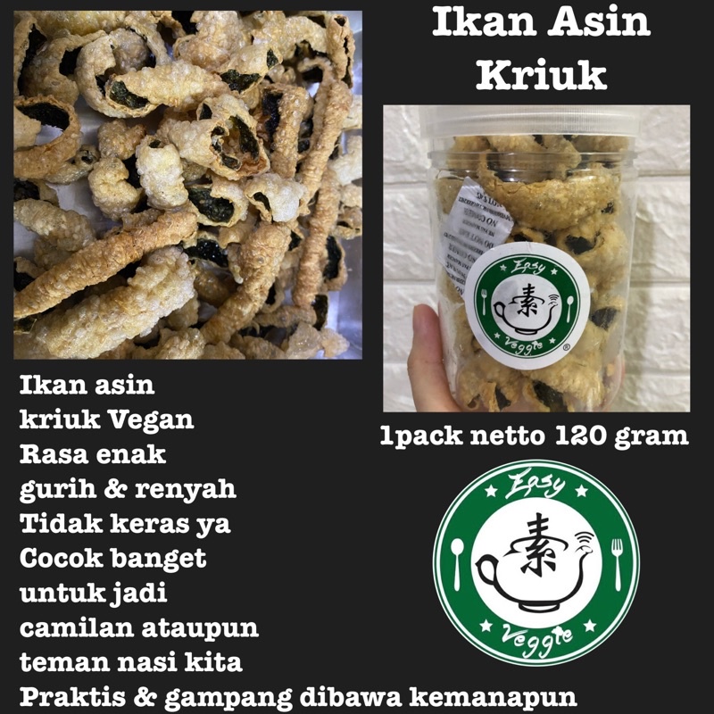 

Ikan asin kriuk vegan