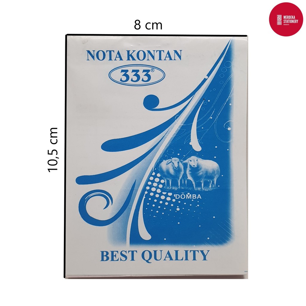 

Nota Kontan 333 3PLY HVS Rangkap 3 50 SET berdiri Ukuran:8x10,5cm Tidak Tembus