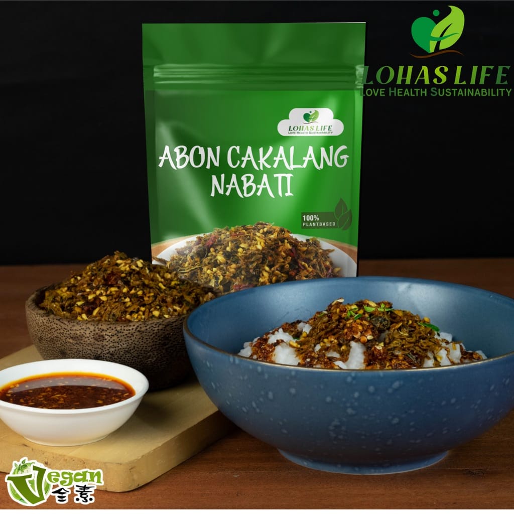 

KLF - Abon Cakalang / Rendang / Ebi Vegan Vegetarian cap LOHAS LIFE 120gr HALAL