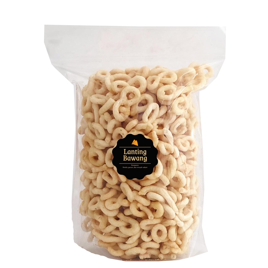 [DELISH SNACKS] Lanting Bawang (L) 350gr / Snack Cemilan / Makanan Ringan Asin Camilan Jadul