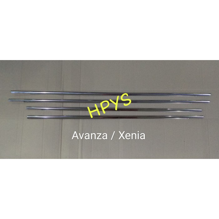 List Kaca Samping Chrome Avanza