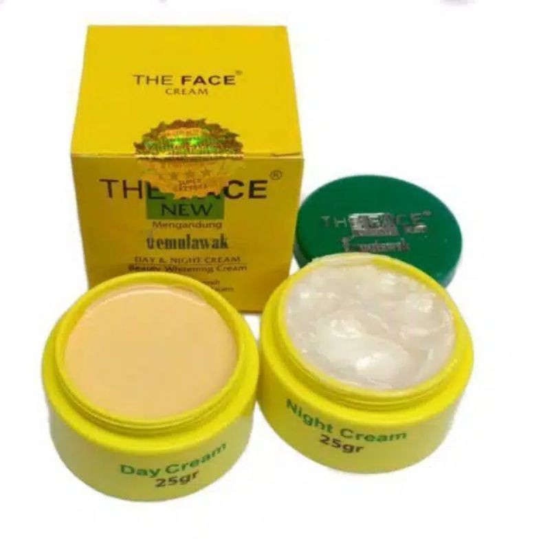 CREAM GLOWING THE FACE TEMULAWAK BPOM - THE FACE TEMULAWAK CREAM DAY N NIGHT