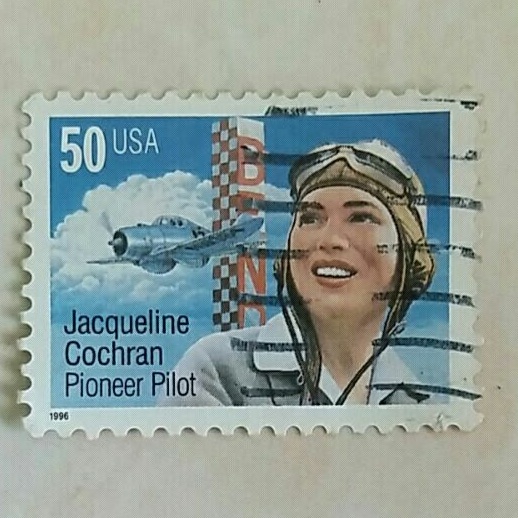 

(AD) Perangko Amerika Serikat 1996 Jacqueline Cochran Issue 50c Used