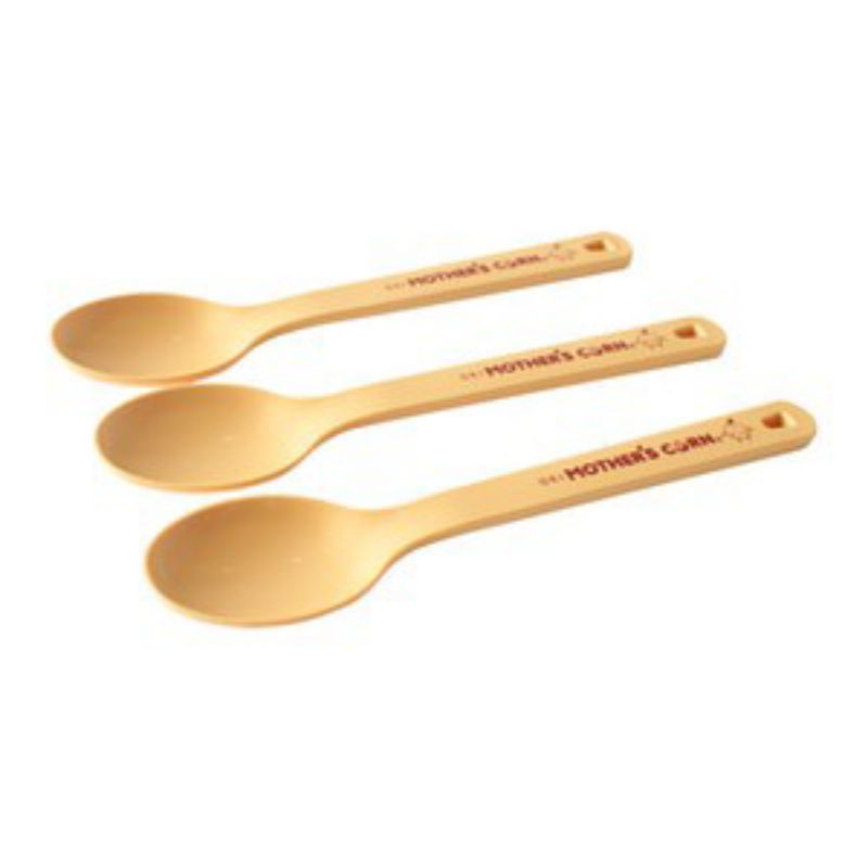 Mother's Corn Cutie Spoon / Cutie Fork Set isi 3pc - Sendok Makan Anak isi 3pc