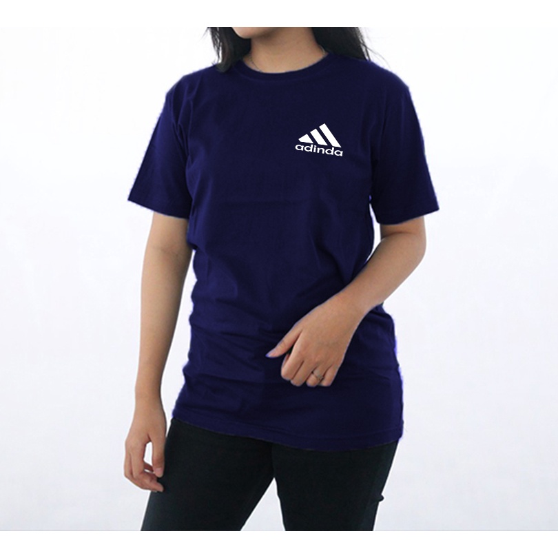 baju wanita motif logo adinda / Kaos Unisex Distro pria wanita / Baju Distro Pria Wanita / Kaos Pria Keren Murah / kaos polos