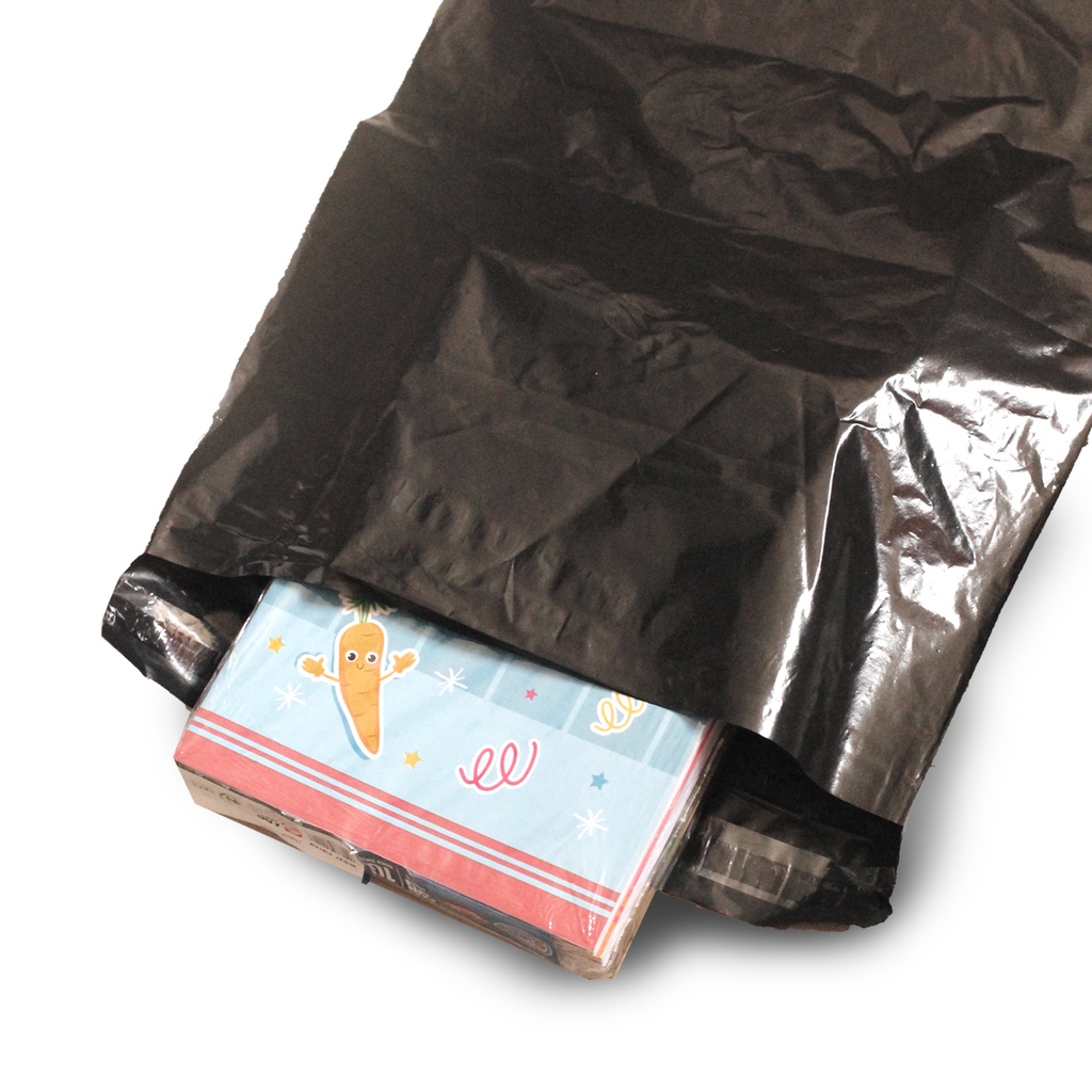 

Plastik polymailer 25 x 40 Hitam packaging Kantong Amplop isi 100 pcs