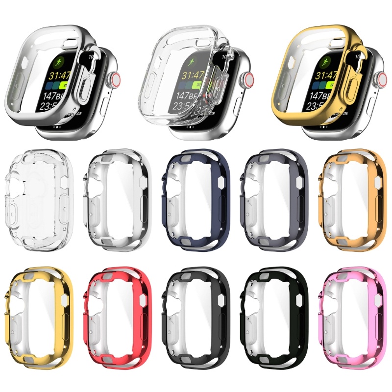 Vivi Casing Pelindung Smartwatch Ultra 49mm Bahan TPU Ringan Tahan Lama Shockproof