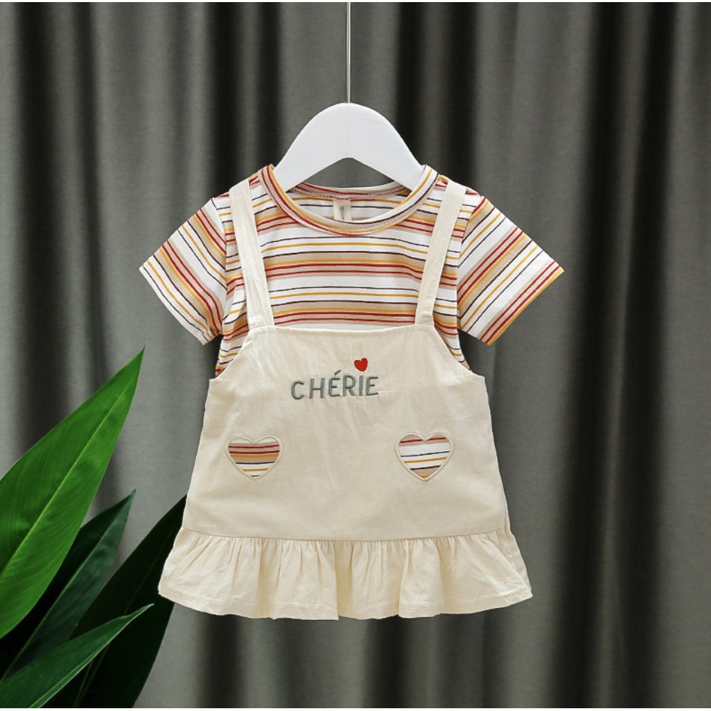  Baju  Anak  strip model Overall  Baju  Import Shopee 