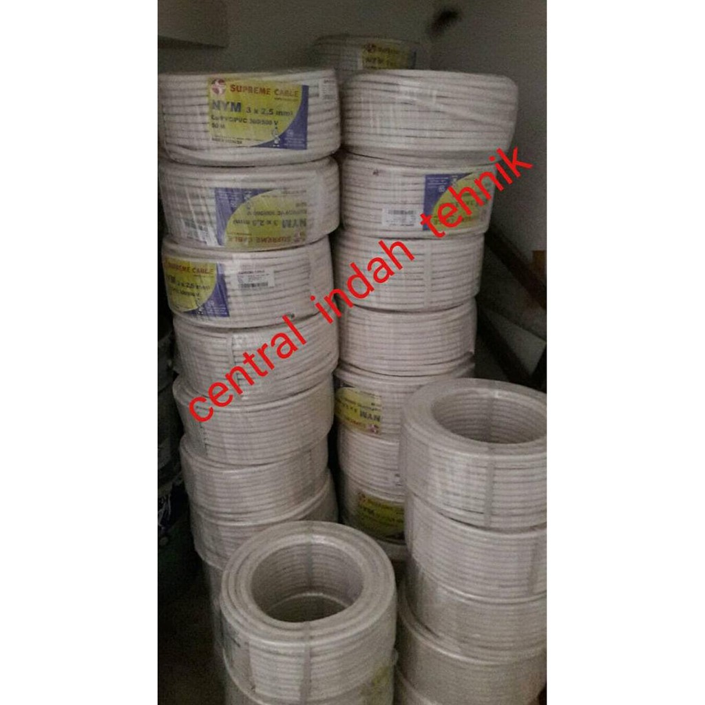 BE5T QUALITY PROMO KABEL LISTRIK / POWER SUPREME NYM 3x2.5 mm @50meter GOJEK / GRAB
