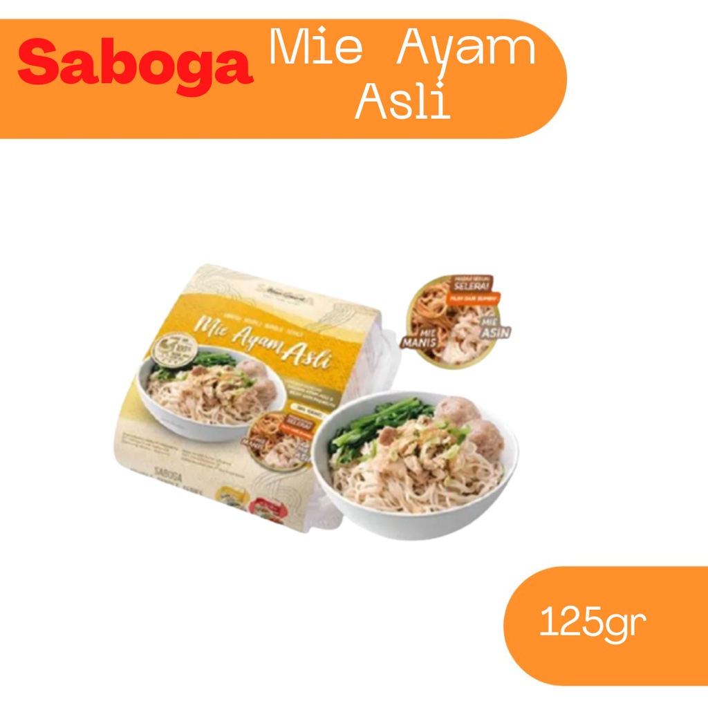 

Saboga Mie Ayam Asli (ManisAsin + 2 Baso Super) 125gr