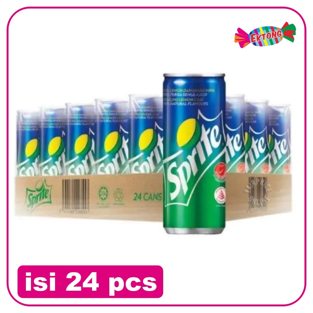 

Sprite Kaleng 250ml (Slim) / Karton isi 24pcs