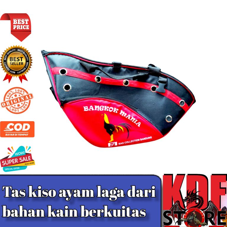 Kiso Tas Ayam Bangkok Mania Premium Keren Nyaman Kuat dan Awet